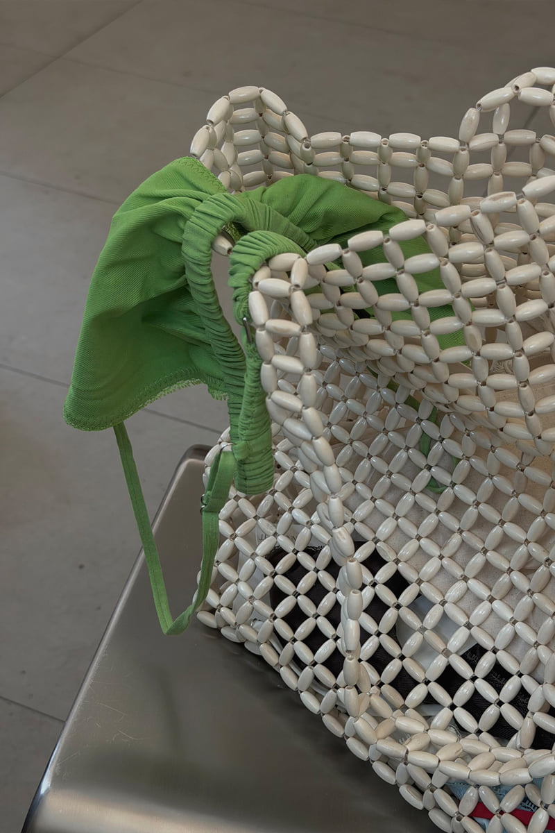 Connaught - Korean Women Fashion - #vintagekidsstyle - Grid Net Bag - 2