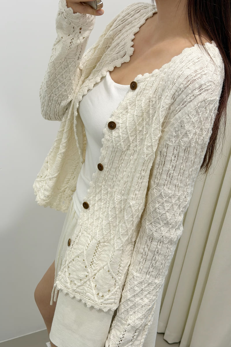 Connaught - Korean Women Fashion - #momslook - Clam Cardigan - 4