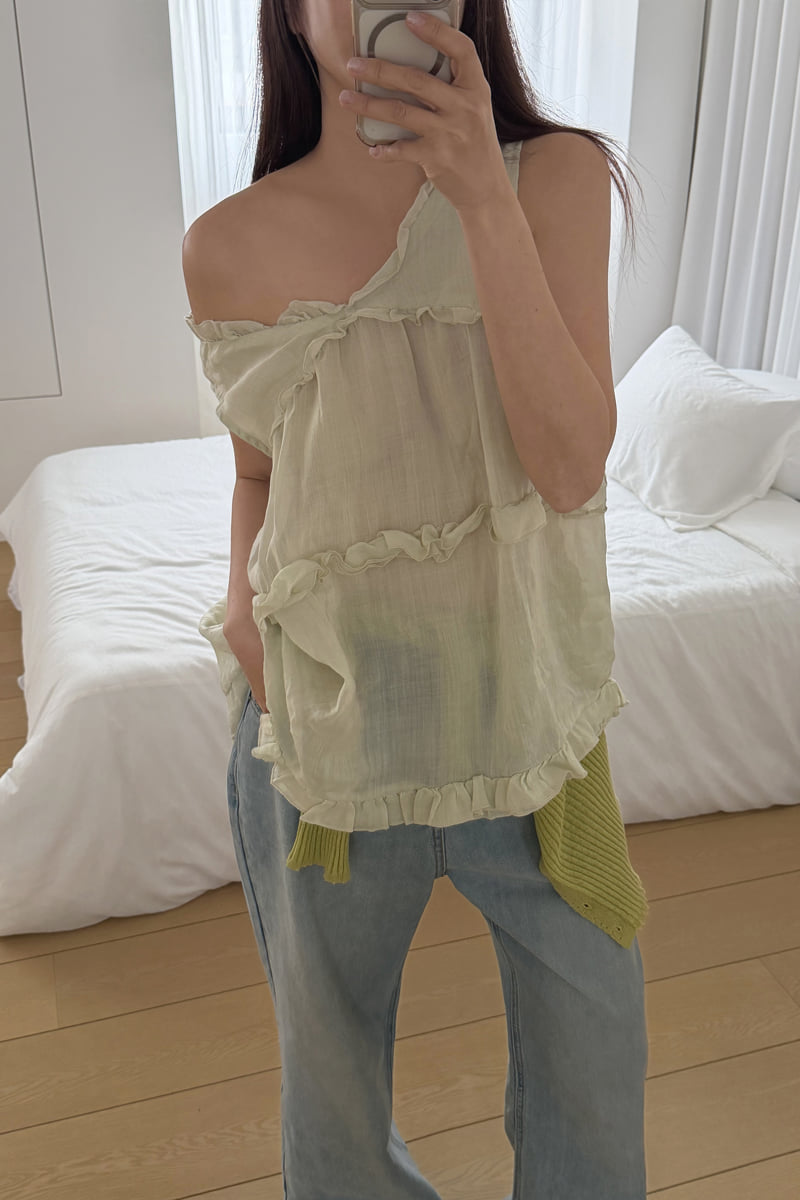 Connaught - Korean Women Fashion - #womensfashion - Cont Linen Sleeveless - 9