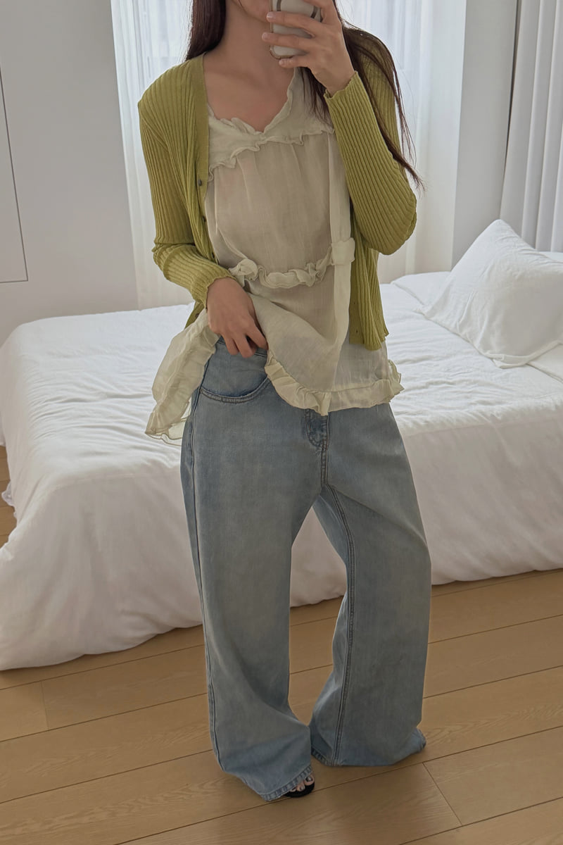 Connaught - Korean Women Fashion - #momslook - Camden Wide Bootcut Denim - 4