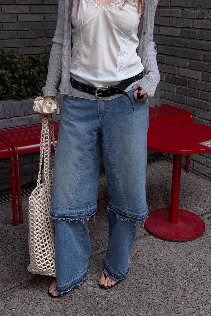 Connaught - Korean Women Fashion - #womensfashion - Dual-Cut Denim - 8