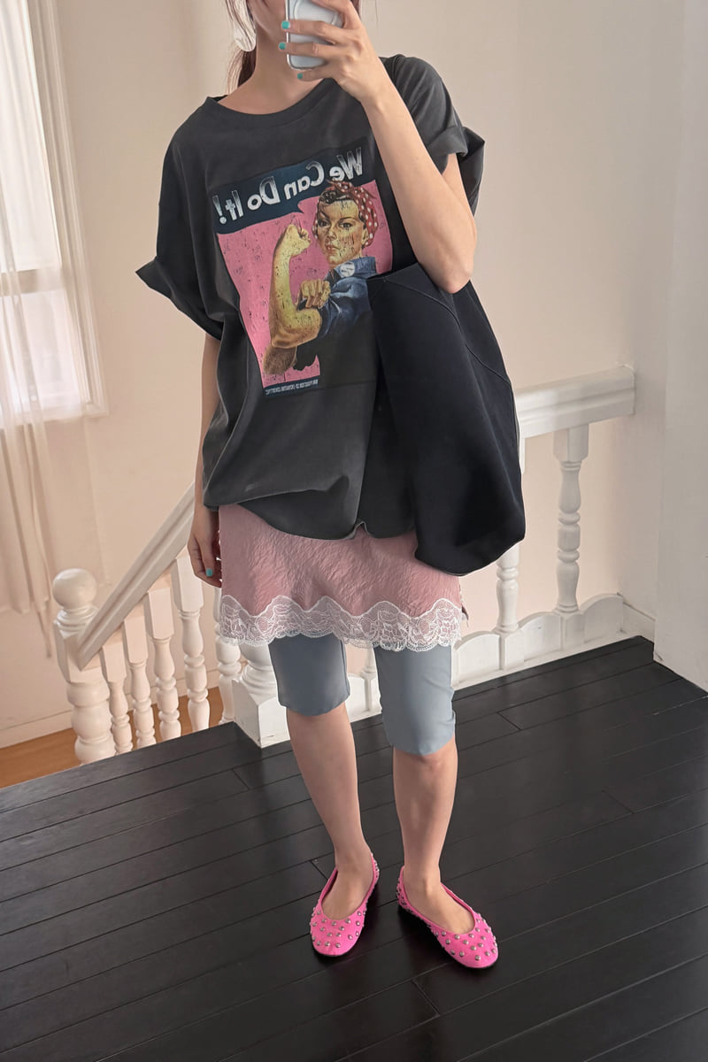 Connaught - Korean Women Fashion - #womensfashion - You Can Do It Tee - 6