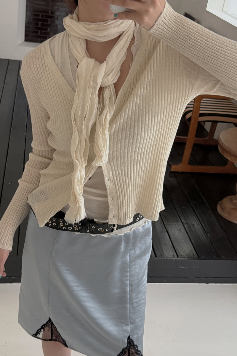 Connaught - Korean Women Fashion - #womensfashion - Double-Layer Cardigan Set - 3