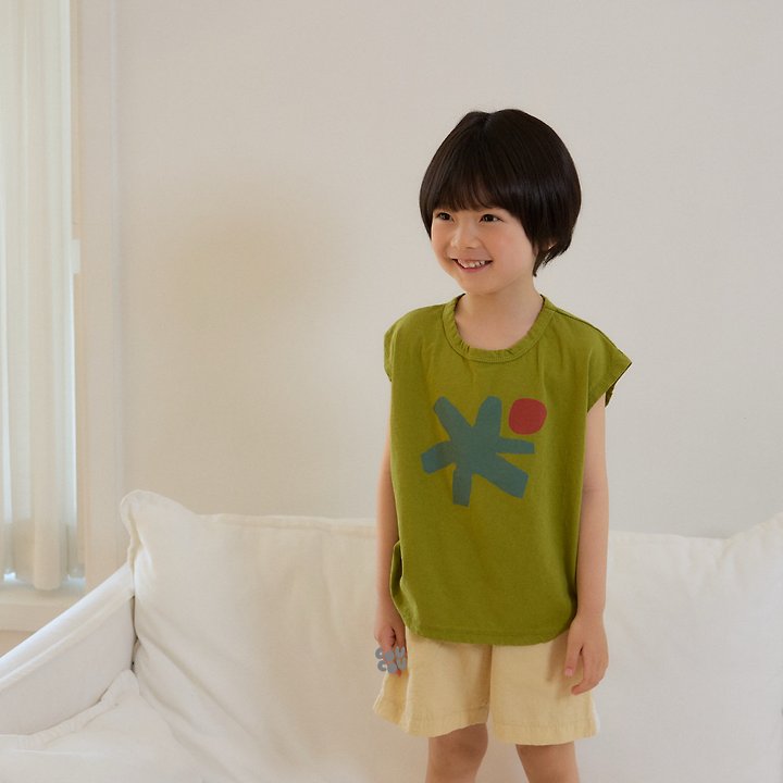 Cou Cou - Korean Children Fashion - #kidzfashiontrend - Shape Drop Sleeveless - 4