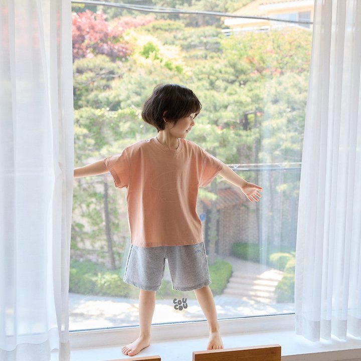 Cou Cou - Korean Children Fashion - #childofig - Circle Short Sleeve Tee - 5