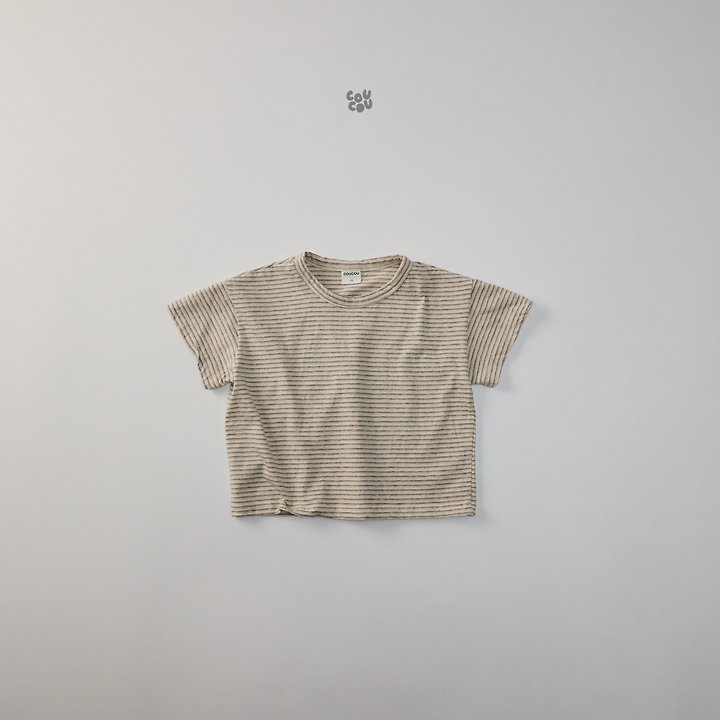 Cou Cou - Korean Children Fashion - #childofig - Multi Stripe Tee - 12