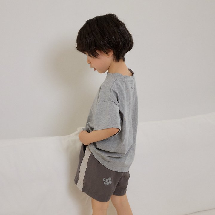 Cou Cou - Korean Children Fashion - #childrensboutique - Triangle Embroidery Tee - 3