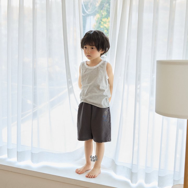 Cou Cou - Korean Children Fashion - #childrensboutique - Dream Embroidery Shorts - 9