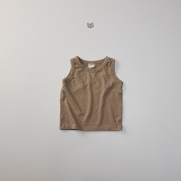 Cou Cou - Korean Children Fashion - #designkidswear - Dot Sleeveless - 9