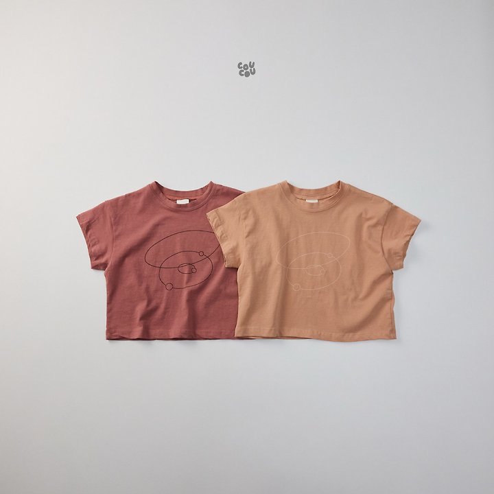 Cou Cou - Korean Children Fashion - #designkidswear - Circle Short Sleeve Tee - 7