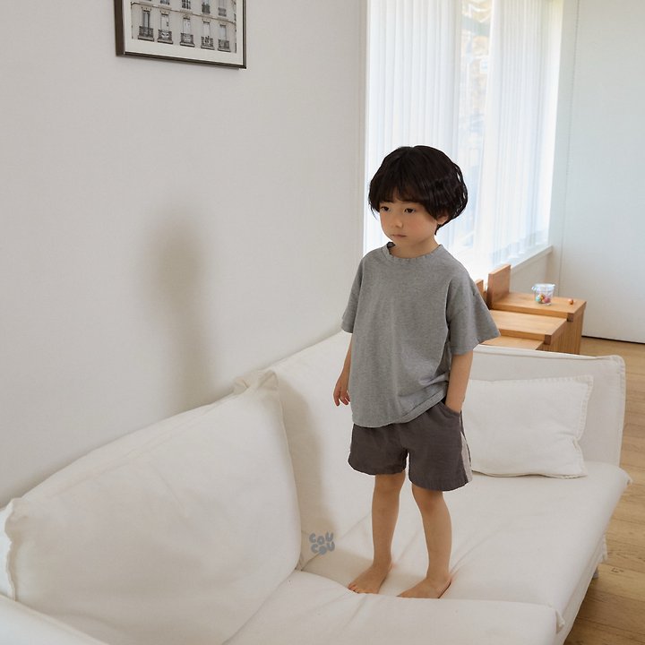 Cou Cou - Korean Children Fashion - #childrensboutique - Triangle Embroidery Tee - 4