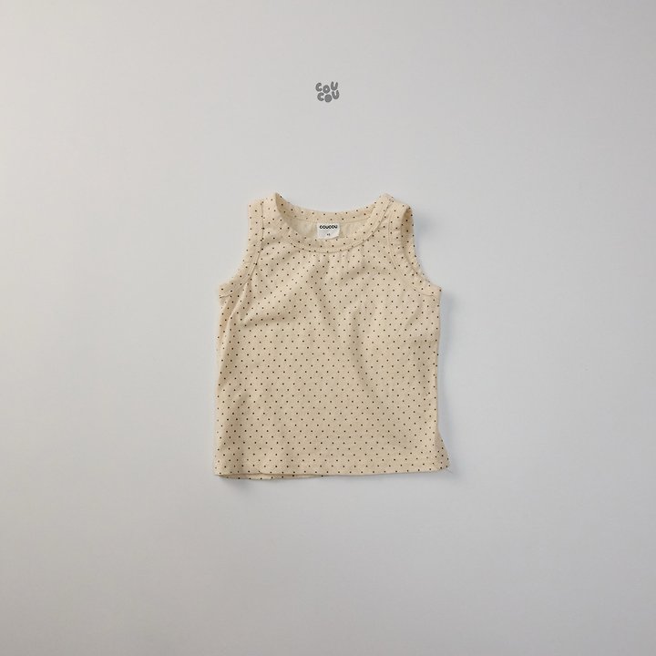 Cou Cou - Korean Children Fashion - #discoveringself - Dot Sleeveless - 10
