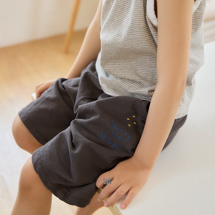 Cou Cou - Korean Children Fashion - #discoveringself - Dream Embroidery Shorts - 11