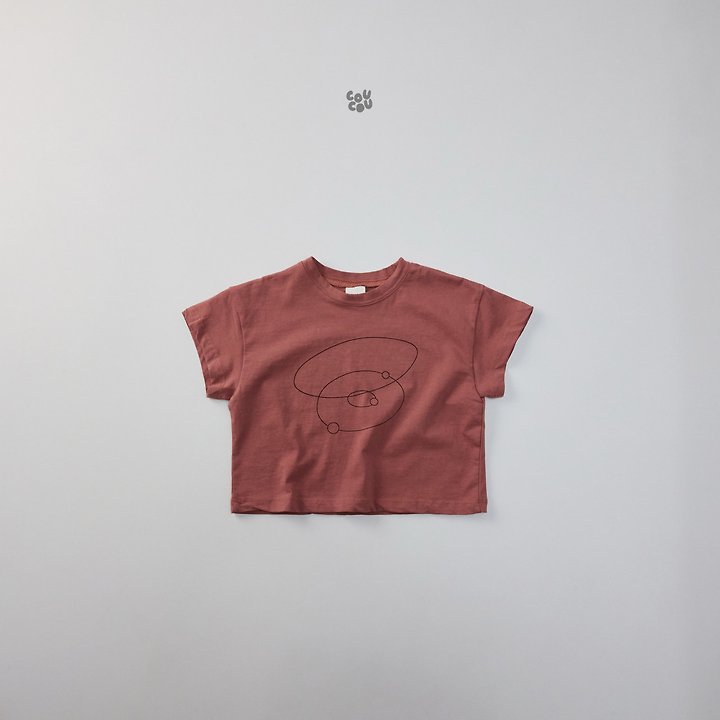 Cou Cou - Korean Children Fashion - #fashionkids - Circle Short Sleeve Tee - 9