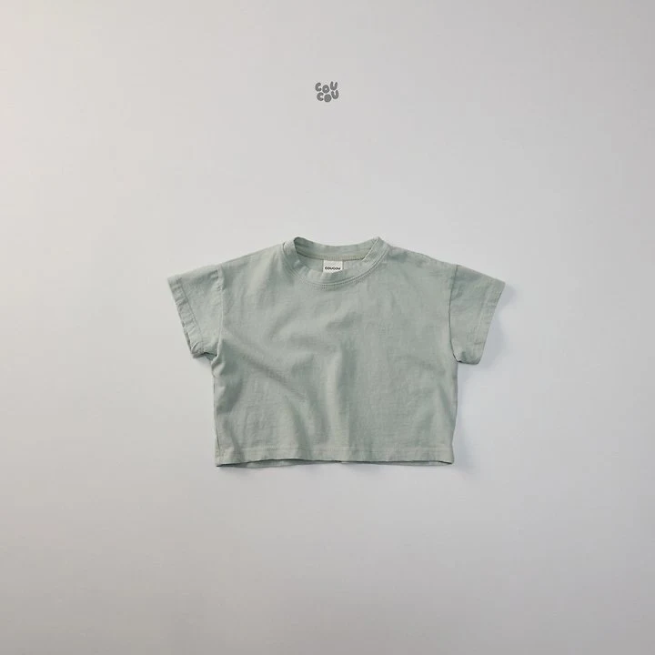 Cou Cou - Korean Children Fashion - #kidsshorts - Basic Short Sleeve Tee - 12