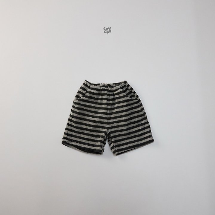 Cou Cou - Korean Children Fashion - #kidzfashiontrend - Stripe Terry Pants - 8