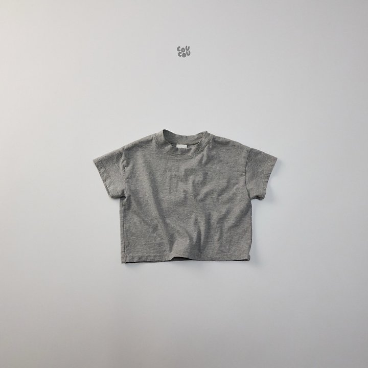 Cou Cou - Korean Children Fashion - #littlefashionista - Triangle Embroidery Tee - 11