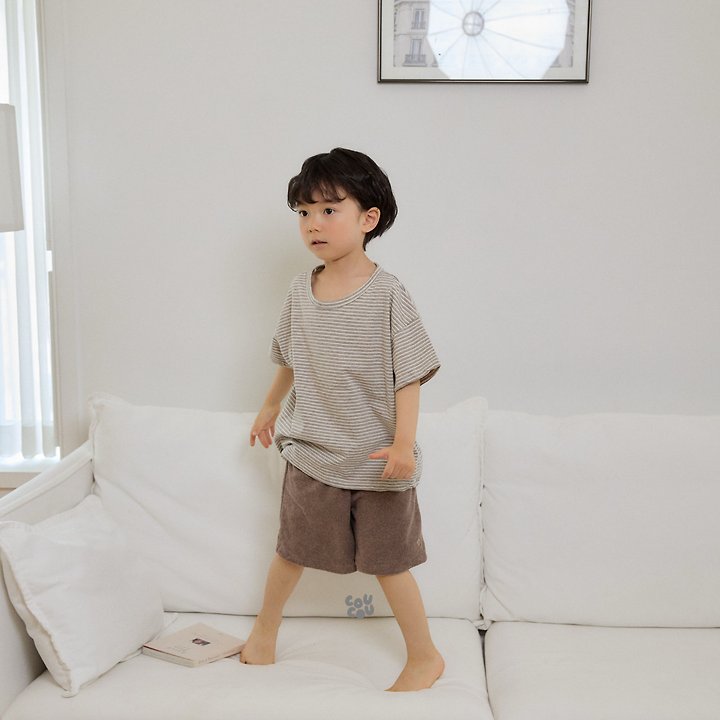 Cou Cou - Korean Children Fashion - #littlefashionista - Multi Stripe Tee - 7