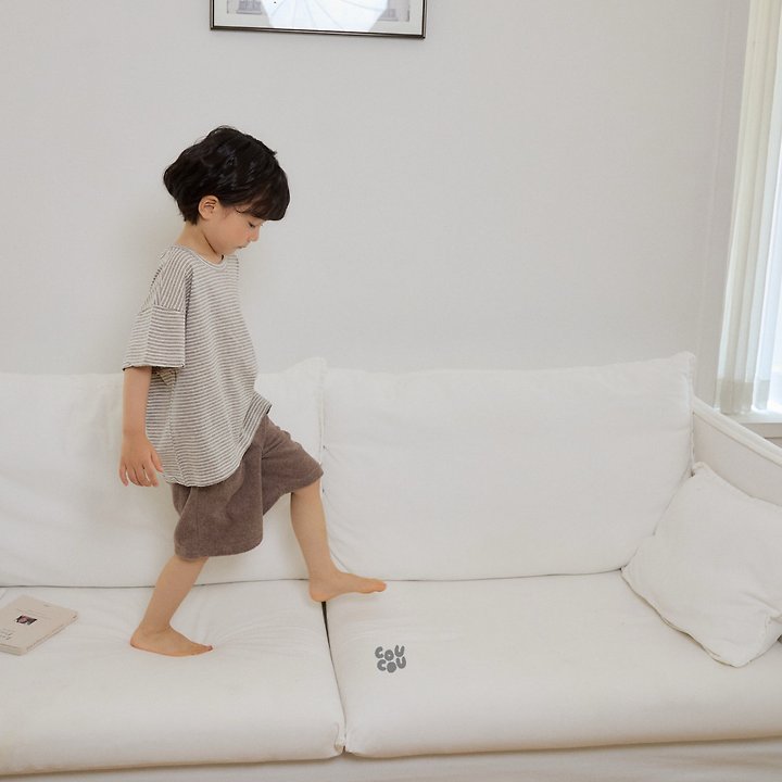 Cou Cou - Korean Children Fashion - #minifashionista - Multi Stripe Tee - 9