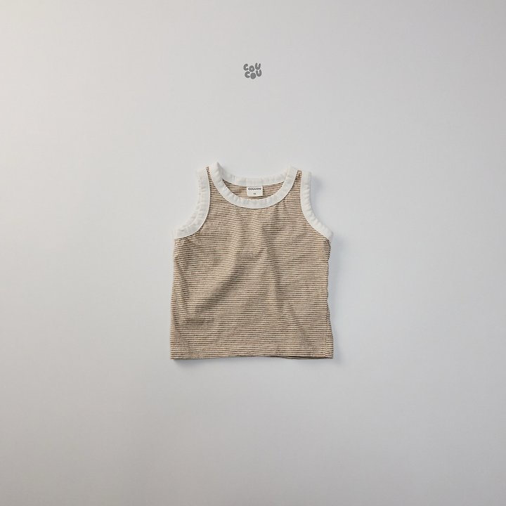 Cou Cou - Korean Children Fashion - #stylishchildhood - Stripe Sleeveless - 5