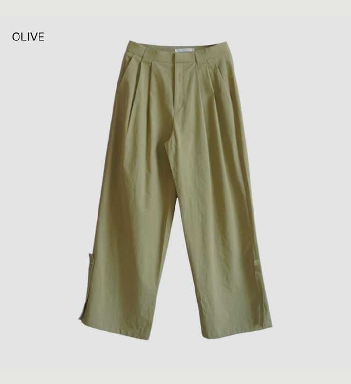 Cover - Korean Women Fashion - #momslook - Rolling Belted Pants - 9