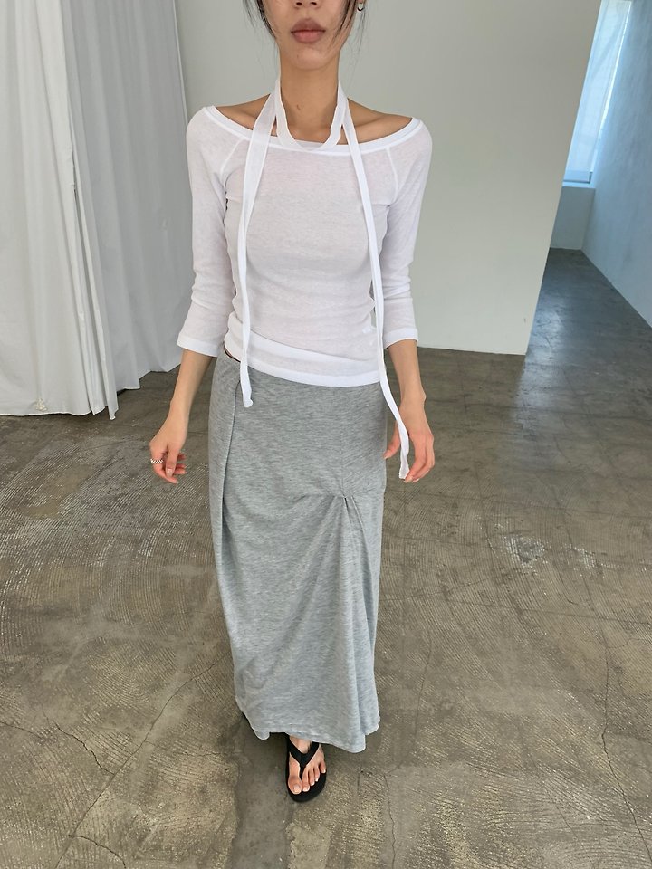 Cover - Korean Women Fashion - #momslook - Scarf Boat Tee - 3