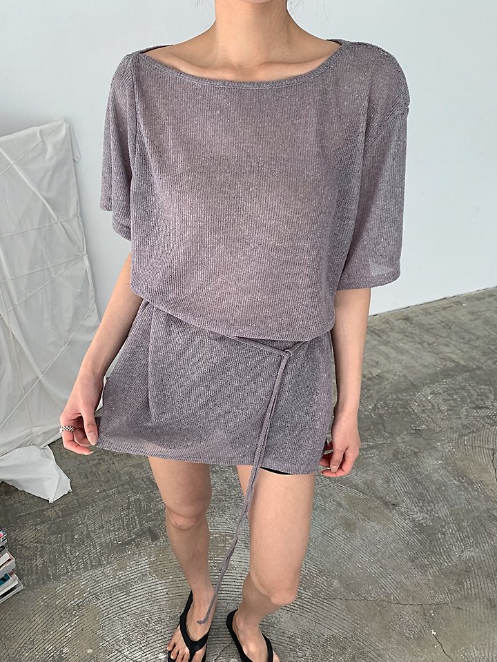Cover - Korean Women Fashion - #momslook - Summer Unbalanced Loose Tee - 5