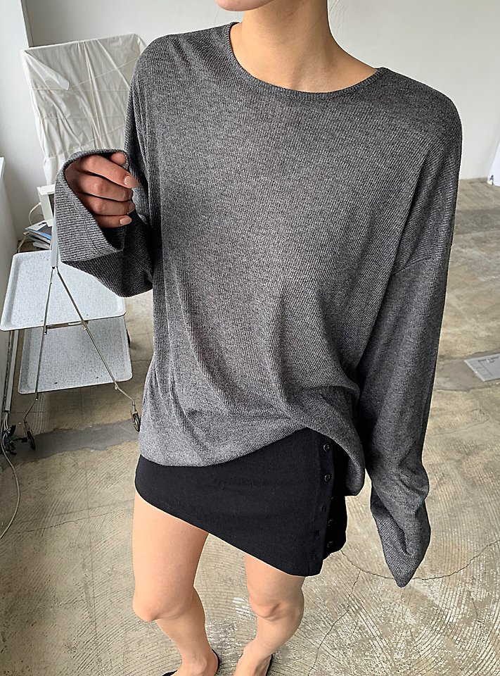 Cover - Korean Women Fashion - #momslook - Sheer Boxy Long Sleeve Tee - 2