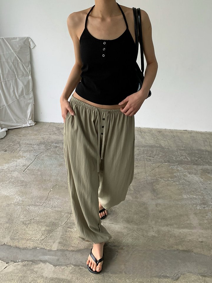 Cover - Korean Women Fashion - #momslook - Root Balloon Jogger Pants - 2