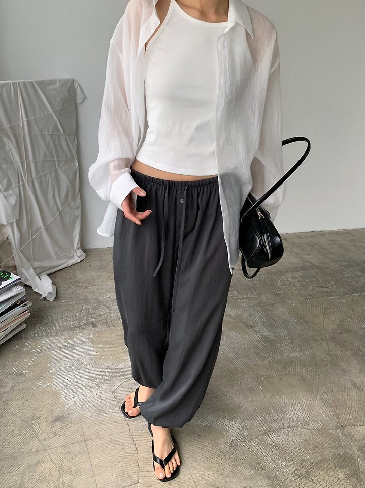 Cover - Korean Women Fashion - #momslook - Root Balloon Jogger Pants - 8