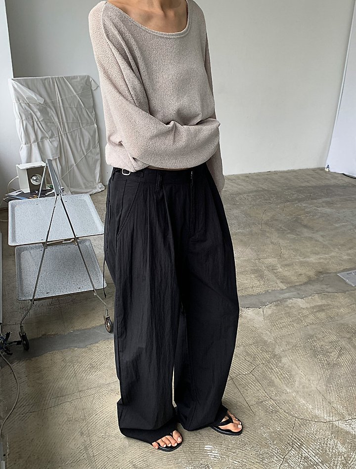 Cover - Korean Women Fashion - #momslook - CN Long Belted Pants - 6