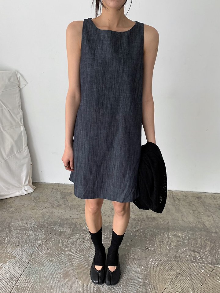 Cover - Korean Women Fashion - #momslook - Indigo Mini One-piece - 3