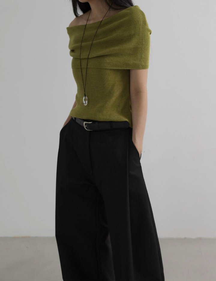Cover - Korean Women Fashion - #momslook - Veil Curved Pants - 10