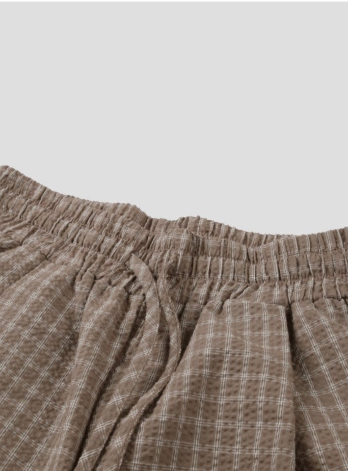 Cover - Korean Women Fashion - #momslook - Encho Check Banding Pants - 7