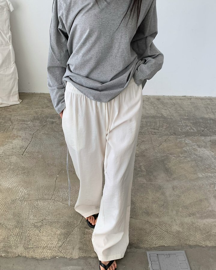 Cover - Korean Women Fashion - #momslook - Ent Banding Pants - 10