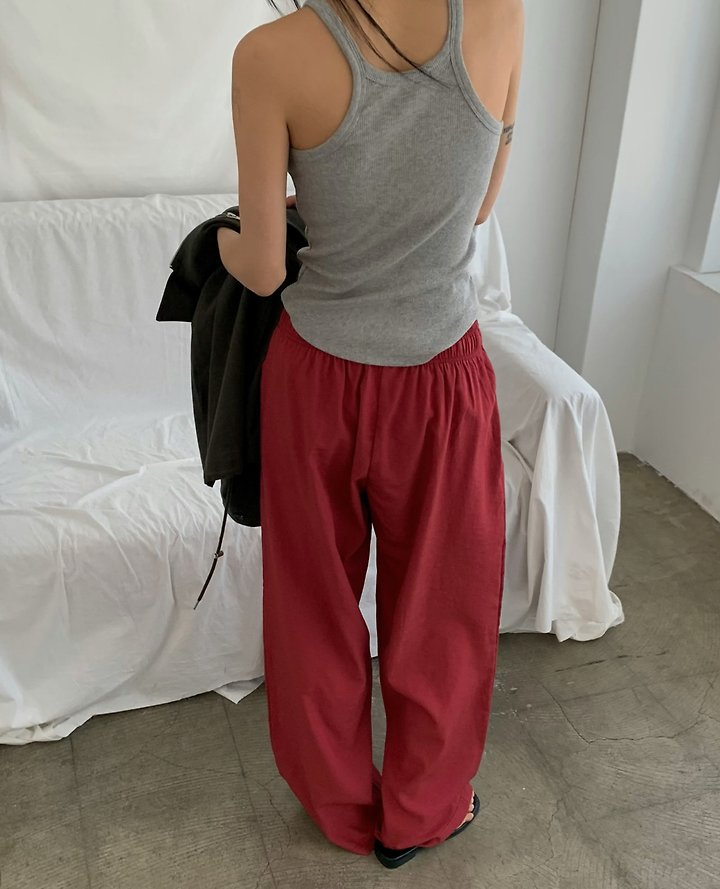 Cover - Korean Women Fashion - #womensfashion - Ent Banding Pants - 4