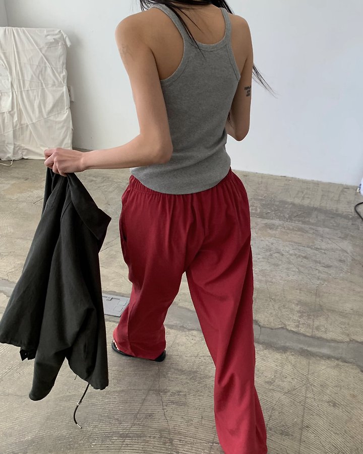 Cover - Korean Women Fashion - #momslook - Ent Banding Pants - 6