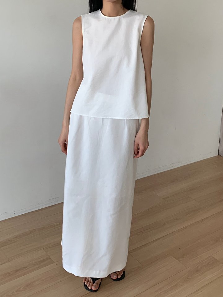Cover - Korean Women Fashion - #momslook - Brick Long Skirt - 2