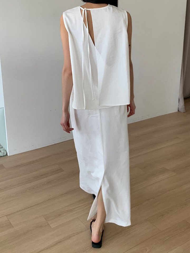 Cover - Korean Women Fashion - #womensfashion - Brick Long Skirt - 4