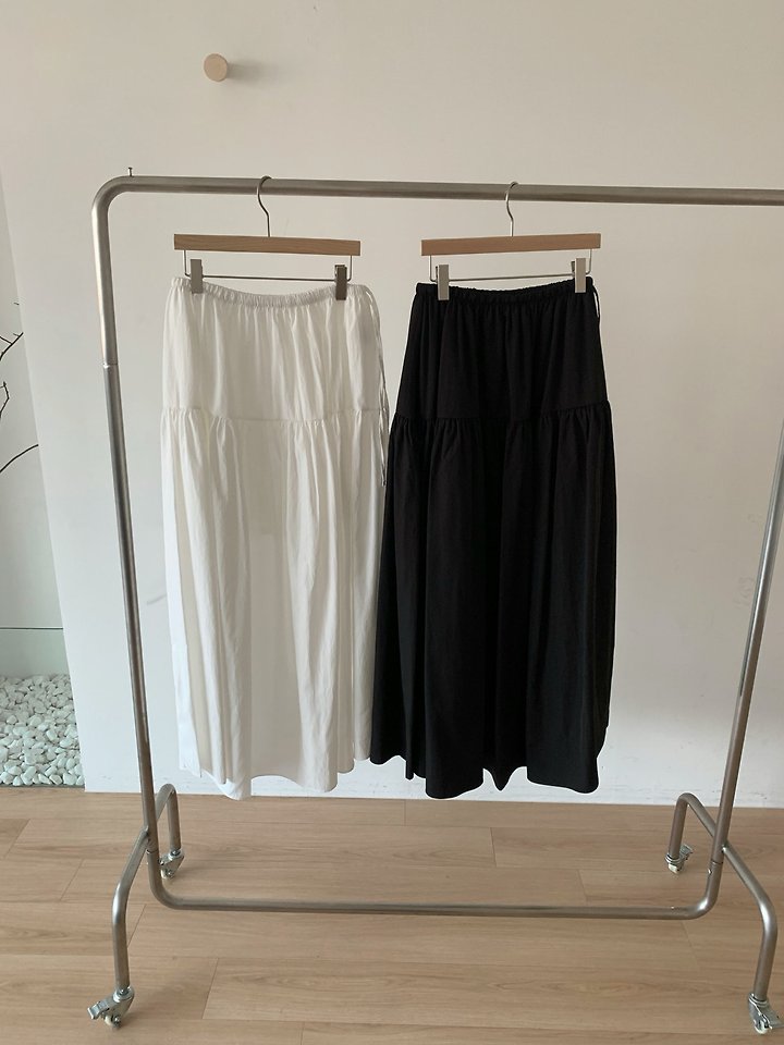 Cover - Korean Women Fashion - #momslook - Maxi Shirring Skirt - 10