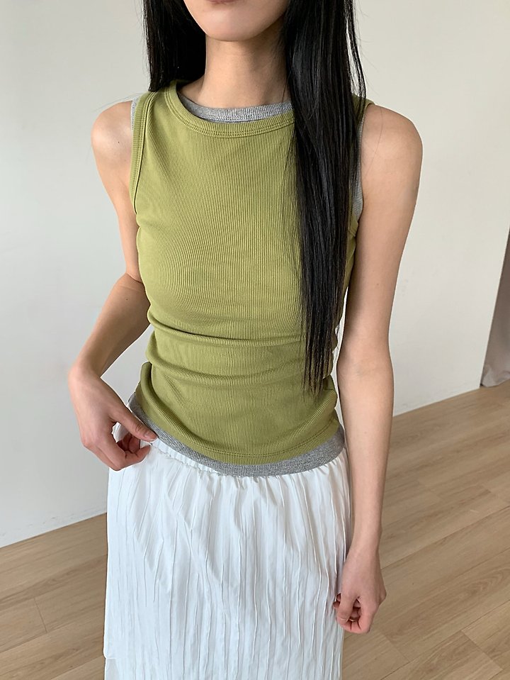 Cover - Korean Women Fashion - #womensfashion - Pickle Sleeveless Top - 4