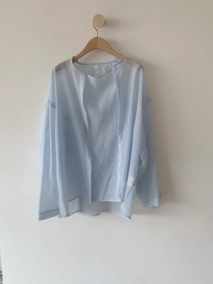 Cover - Korean Women Fashion - #momslook - Layered Blouse - 11