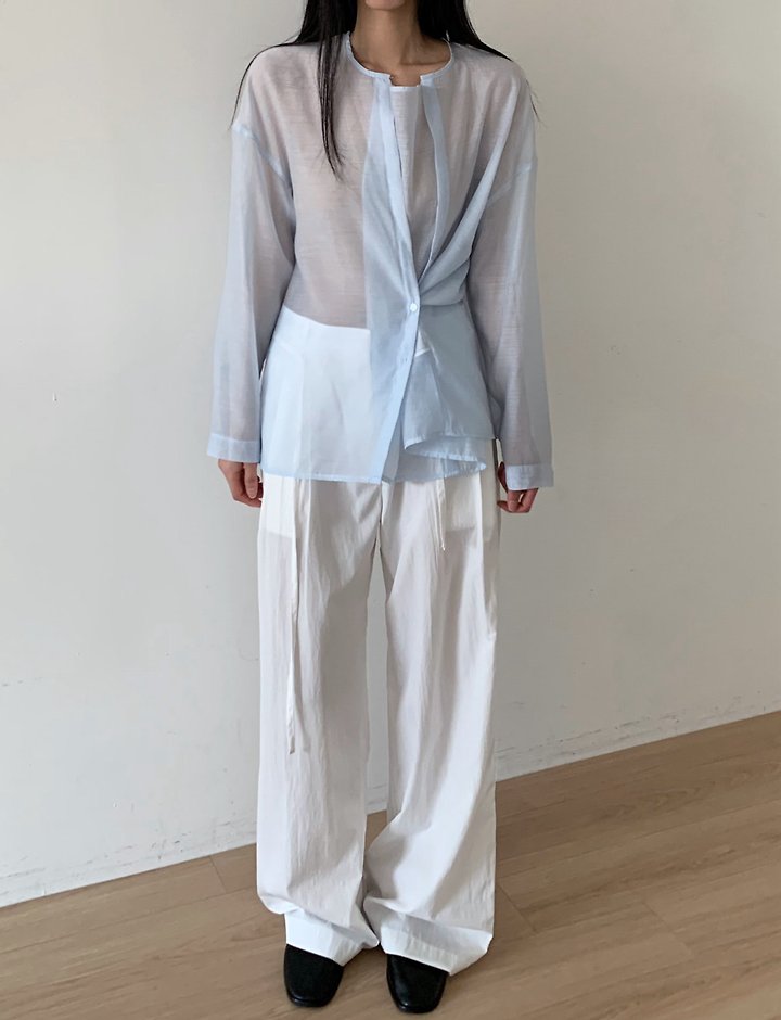 Cover - Korean Women Fashion - #momslook - Layered Blouse - 6
