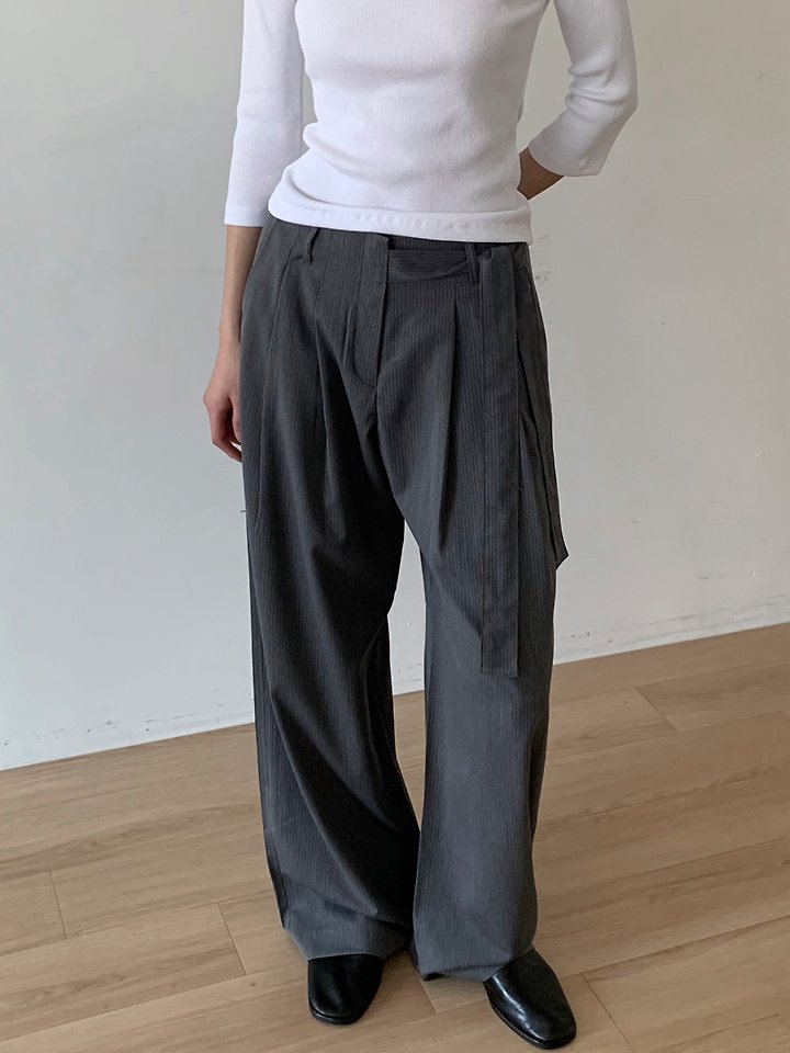 Cover - Korean Women Fashion - #momslook - Stay Wrap Slacks