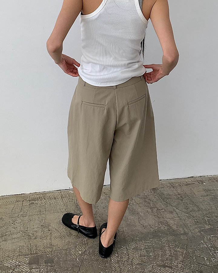 Cover - Korean Women Fashion - #momslook - Puffed Side Bermuda Pants - 5