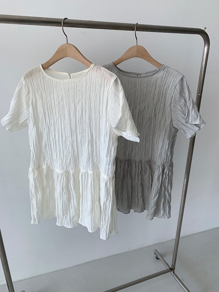 Cover - Korean Women Fashion - #pursuepretty - Tie Set Blouse - 8