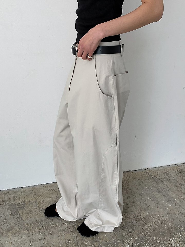 Cover - Korean Women Fashion - #vintagekidsstyle - Buddy Curved Pants - 4