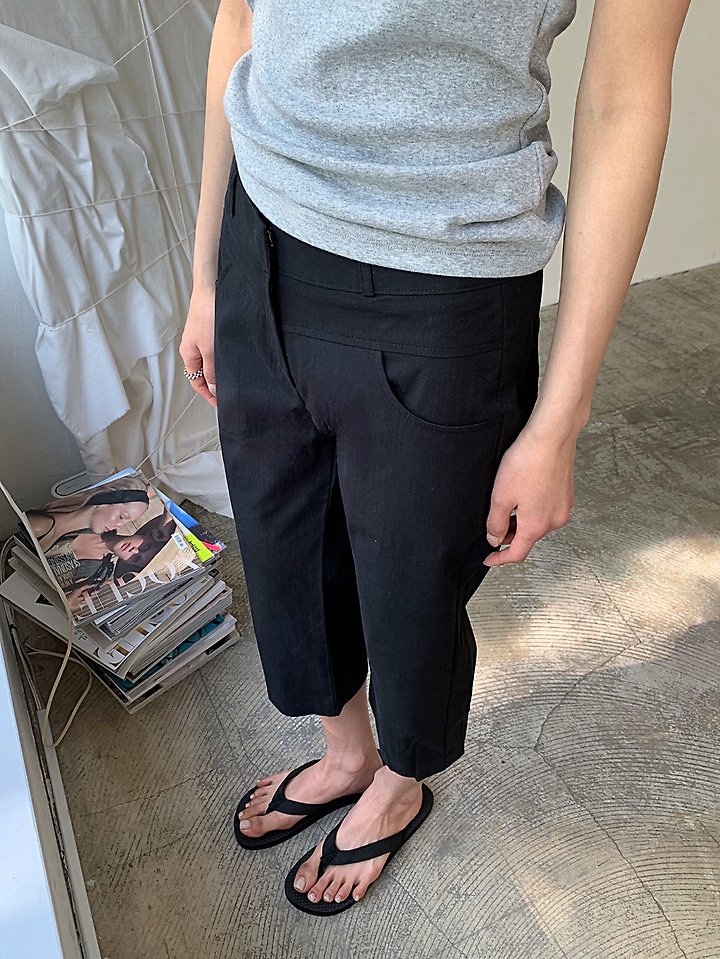 Cover - Korean Women Fashion - #restrostyle - CN Capri Pants - 3