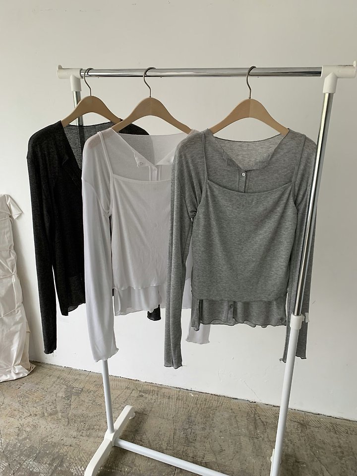 Cover - Korean Women Fashion - #restrostyle - Joy Cardigan Set - 10