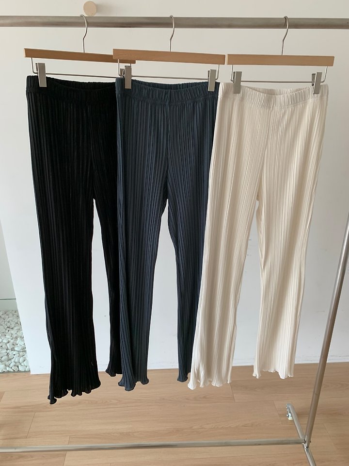 Cover - Korean Women Fashion - #romanticstyle - Pleated Banding Pants - 6